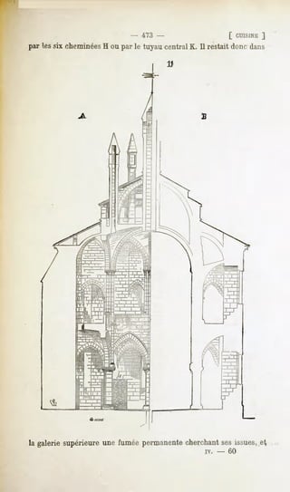 - 473 -                         [ CUISINE
                                                                      ]
par lessix cheminées ou par le tuyau centralK. Il restait donc dans
                   H




                                                B




la galerie supérieureune fumée permanentecherchantses issues,et
                                                    iv.   -   60
 