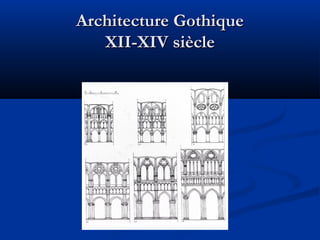 Architecture GothiqueArchitecture Gothique
XII-XIV siècleXII-XIV siècle
 