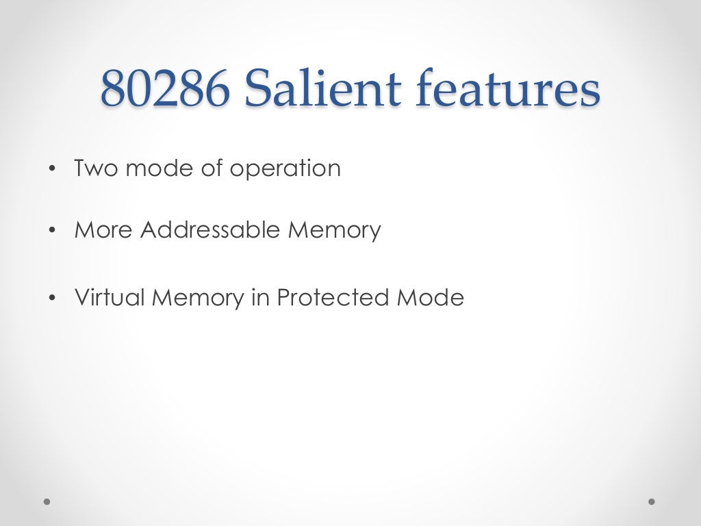 Architecture of 80286 microprocessor