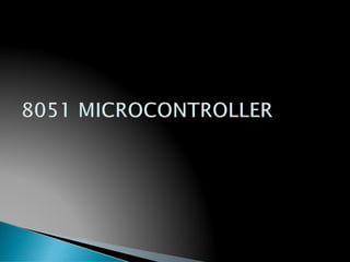 Architecture of 8051.pptx embedded system and iot | PPTX