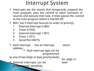 Architecture of 8051.pptx embedded system and iot | PPTX