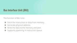 Architecture of 8086 microprocessor | PPTX