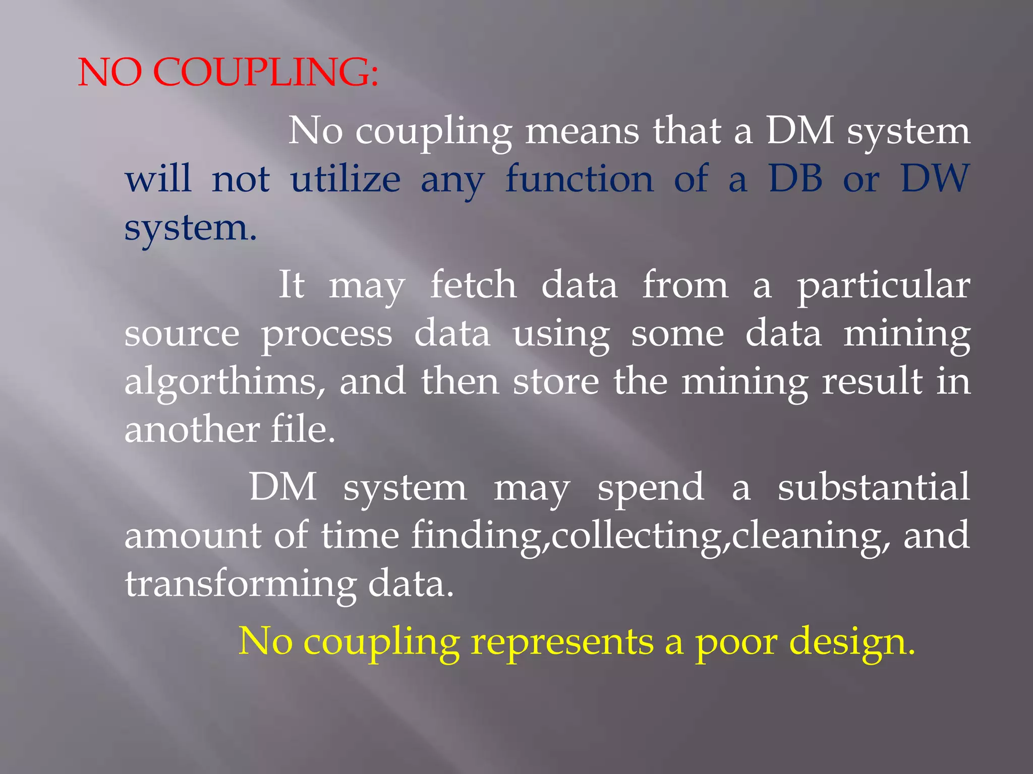 Architecture of data mining system | PPTX | Databases | Computer ...
