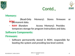 Comprehensive Architecture and Design of Embedded Systems | PPTX