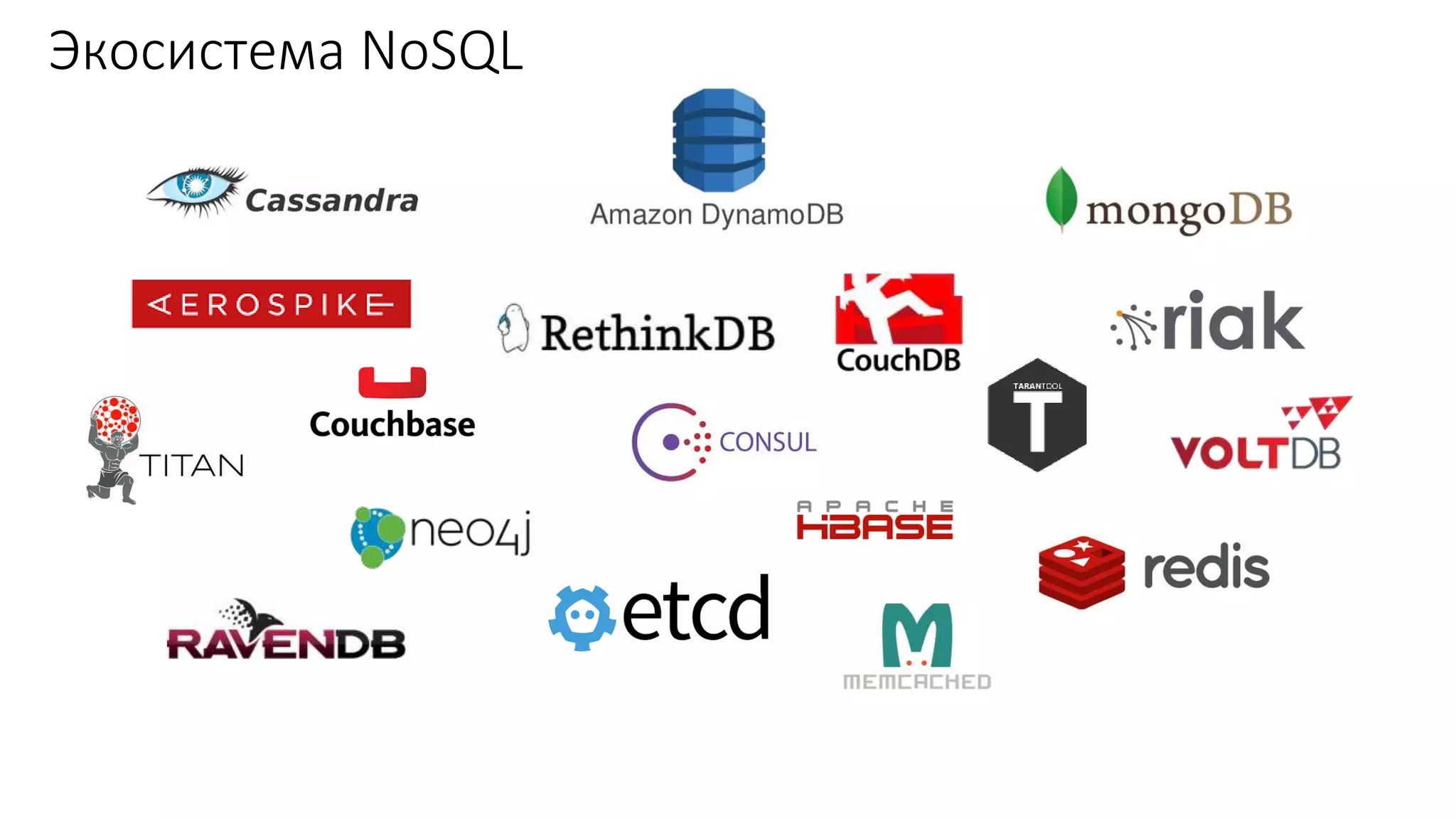 Экосистема NoSQL
 