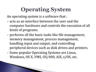 Architecture of operating system | PPTX | Operating Systems | Computer ...