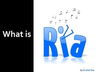 Architecture of RIA from JAOO | PPT