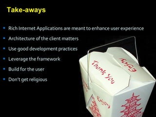 Architecture of RIA from JAOO | PPT
