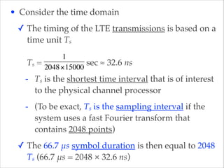 Architecture of the lte air interface | PDF