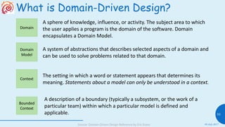 What is Domain-Driven Design?
08 July 2017
50
A sphere of knowledge, influence, or activity. The subject area to which
the...