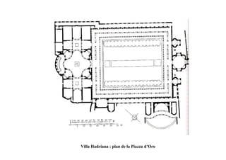 Villa Hadriana : plan de la Piazza d’Oro
 