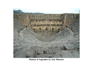 Théâtre d’Aspendos en Asie Mineure
 