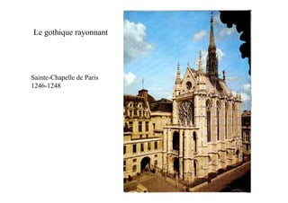 Le gothique rayonnant




Sainte-Chapelle de Paris
1246-1248
 