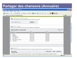Partager des chansons (Annuaire) 