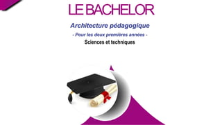 Architecture pédagogique
- Pour les deux premières années -
Sciences et techniques
LEBACHELOR
 