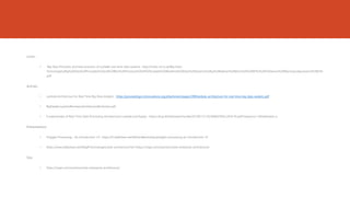 Livres :
• Big Data Principles and best practices of scalable real-time data systems : http://index-of.co.uk/Big-Data-
Technologies/Big%20Data%20Principles%20and%20Best%20Practices%20of%20Scalable%20Realtime%20Data%20Systems%20by%20Nathan%20Marz%20%20WITH%20%20James%20Warren(pradyutvam2)%5BCPU
.pdf
Articles:
• Lambda Architecture for Real Time Big Data Analytic : https://proceedings.ictinnovations.org/attachment/paper/299/lambda-architecture-for-real-time-big-data-analytic.pdf
• BigDataEcosystemReviewonArchitecturalEvolution.pdf
• Fundamentals of Real-Time Data Processing Architectures Lambda and Kappa : https://dl.gi.de/bitstream/handle/20.500.12116/28983/SKILL2018-05.pdf?sequence=1&isAllowed=y
Présentations:
• Polyglot Processing – An Introduction 1.0 : https://fr.slideshare.net/MohanBavirisetty/polyglot-processing-an-introduction-10
• https://www.slideshare.net/MapRTechnologies/zeta-architecture?ref=https://mapr.com/solutions/zeta-enterprise-architecture/
Site:
• https://mapr.com/solutions/zeta-enterprise-architecture/
 