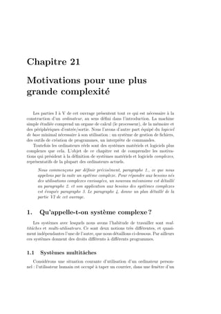 Architectures logicielles et materielles