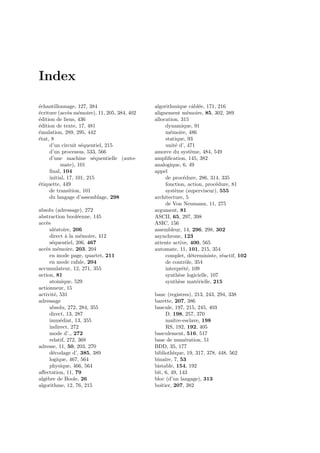 Architectures logicielles et materielles