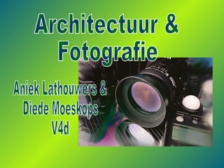 Aniek Lathouwers & Diede Moeskops V4d Architectuur &  Fotografie  