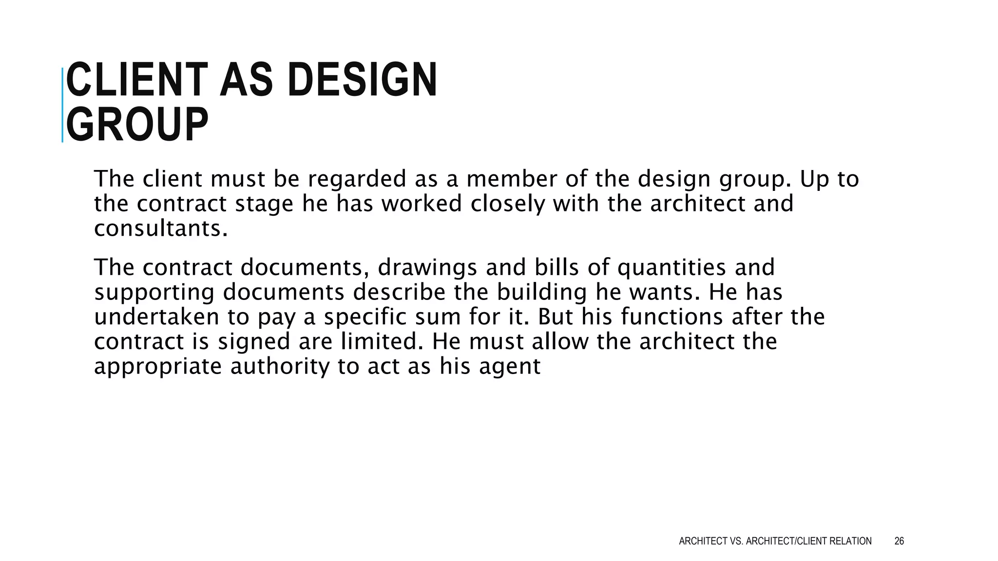 ARCHITECT Vs ARCHITECT Relations.pptx | Apartments | Real Estate