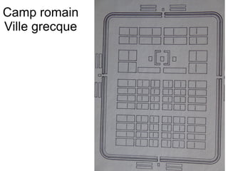 Camp romain
Ville grecque
 