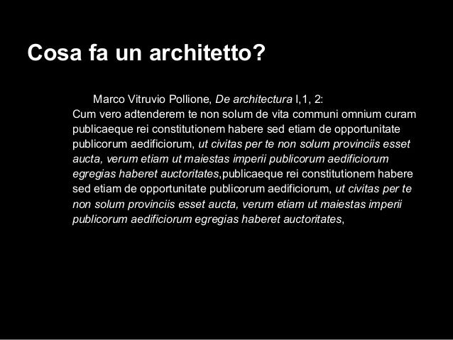 Architettura e comunicazione iuav Cosa fa un architetto