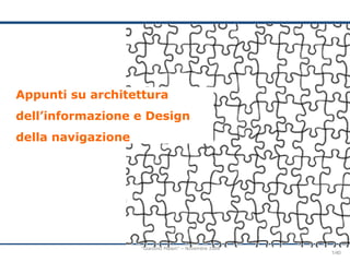 Appunti su architettura dell’informazione e Design della navigazione 