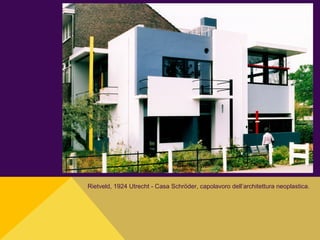 Rietveld, 1924 Utrecht - Casa Schröder, capolavoro dell’architettura neoplastica.
 