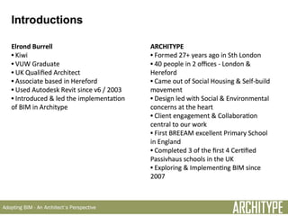 Architype - Adopting BIM - An Architect's Perspective