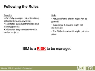 Architype - Adopting BIM - An Architect's Perspective