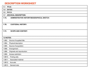 Archival Management: Principles and Techniques | PPT