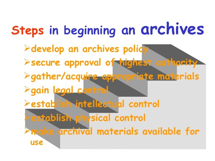 Archival Management Principles and Techniques