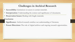 English Archival Research Methodology.ppt