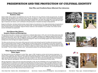 Preservation and the protection of cultural identity
