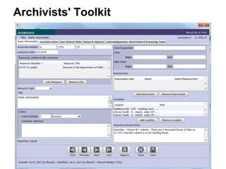 Archivists' Toolkit
 