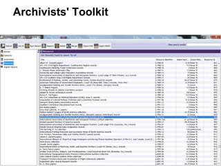 Archivists' Toolkit
 