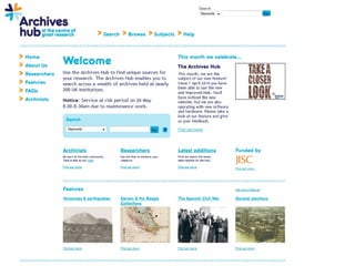 Archives Hub Workshop 2010 