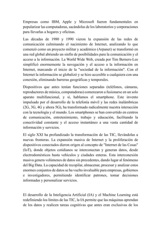 Origen, historia y evolución de las tic. | PDF