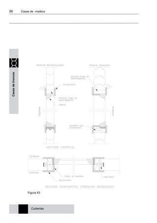 56 	 Casas de madera
Casasdetroncos
Cubiertas
Figura 43
 