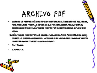 ARCHIVO PDF ,[object Object],[object Object],[object Object],[object Object]