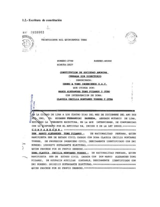 1.2.- Escritura de constitución
 