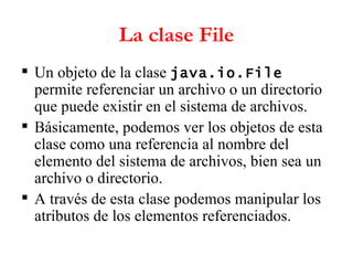 PERSISTENCIA BASADA EN ARCHIVOS | PPT
