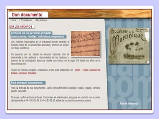 Archivos históricos Francia PPT