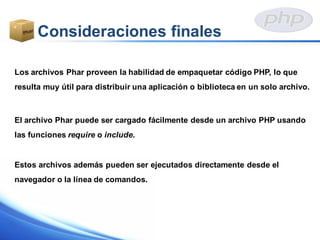 Introducción a los Archivos Phar en PHP | PDF