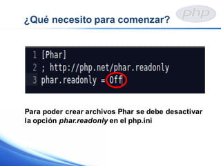 Introducción a los Archivos Phar en PHP | PDF