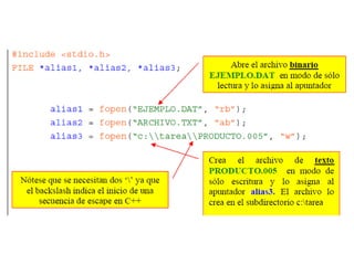 Archivos C++ | PPTX