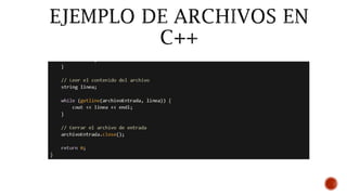 Archivos en C++ para el desarrollo de Estructuras | PDF