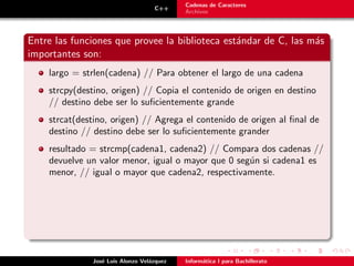 uso de archivos y cadenas en lenguaje de programacion c | PDF