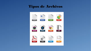 Tipos de Archivos
 