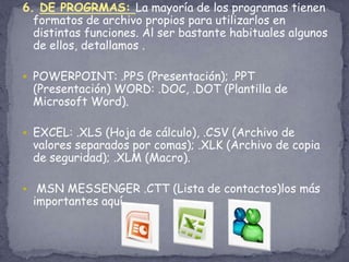 MPA, M1V, MPG, MPE, MPEG: archivo de video comprimido bajo norma MPEG. Se ejecuta con el Reproductor Multimedia de Windows, o con reproductores comerciales como el Xing MPEG Player.